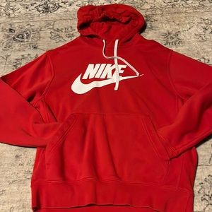 Red Nike hoodie